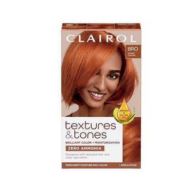 Clairol Textures & Tones Permanent Hair Color - 8RO Sunset Copper - ANNS BEAUTY SUPPLY